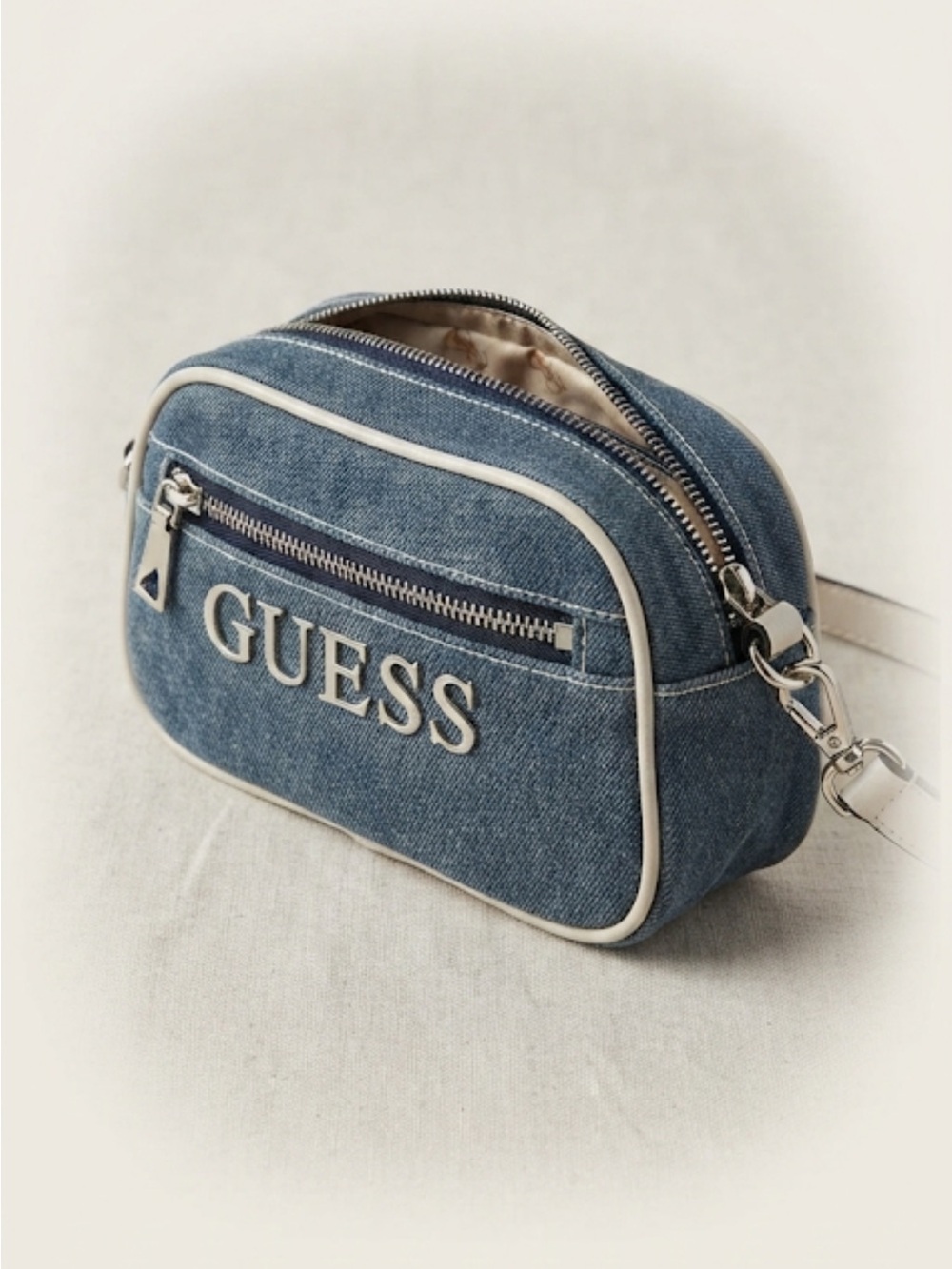 Y2K Vintage Guess Denim Crossbody Camera Bag